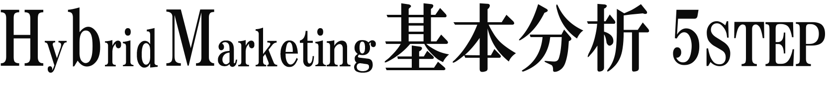 ハイブリッドマーケティング基本分析5STEP